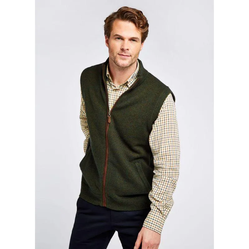 Dubarry Upperwood Mens Wool Blend Gilet - Olive