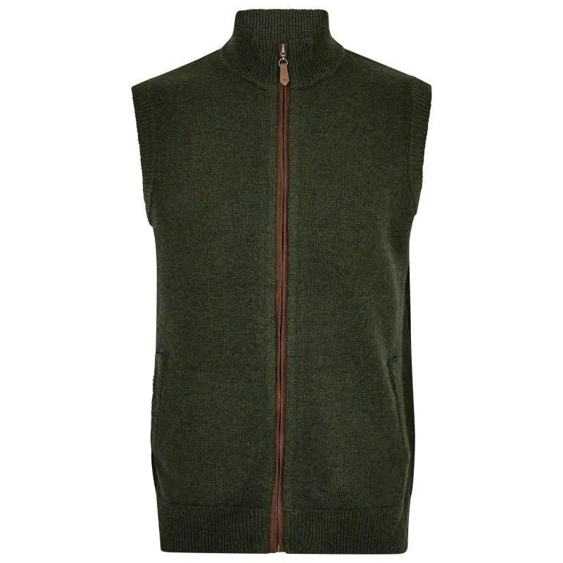 Dubarry Upperwood Mens Wool Blend Gilet - Olive