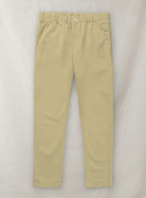 Easy Pants Beige Cotton Canvas