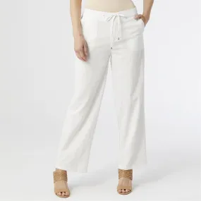 Elation Fully Lined White Gauze Pants