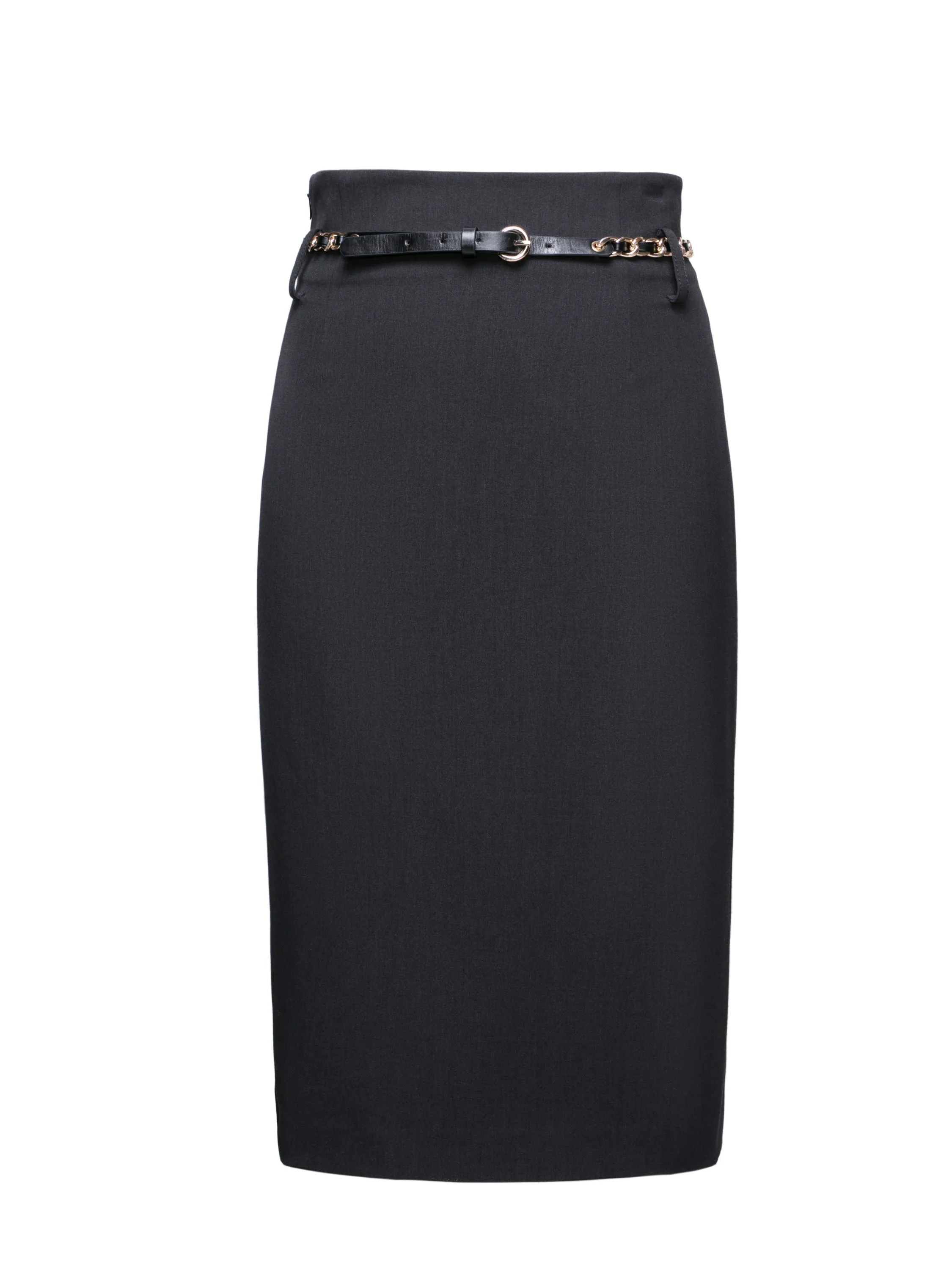 EP YAYING Belted Midi Skirt