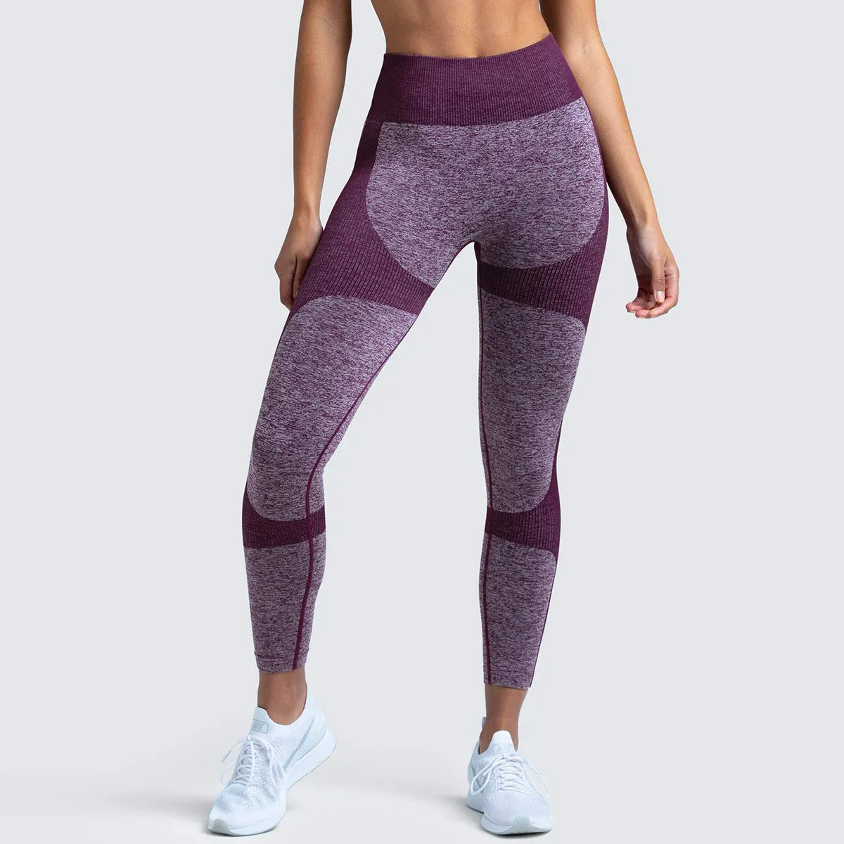 European and American Seamless Hip-Lifting Moisture Wicking Yoga Pants Sportswear Fitness Pants Hip-Showing Tights for Women