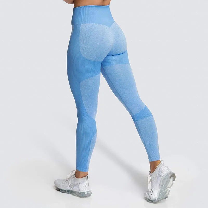 European and American Seamless Hip-Lifting Moisture Wicking Yoga Pants Sportswear Fitness Pants Hip-Showing Tights for Women