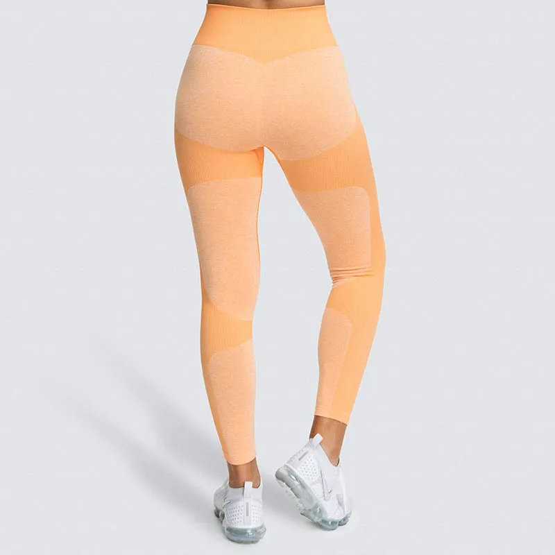 European and American Seamless Hip-Lifting Moisture Wicking Yoga Pants Sportswear Fitness Pants Hip-Showing Tights for Women