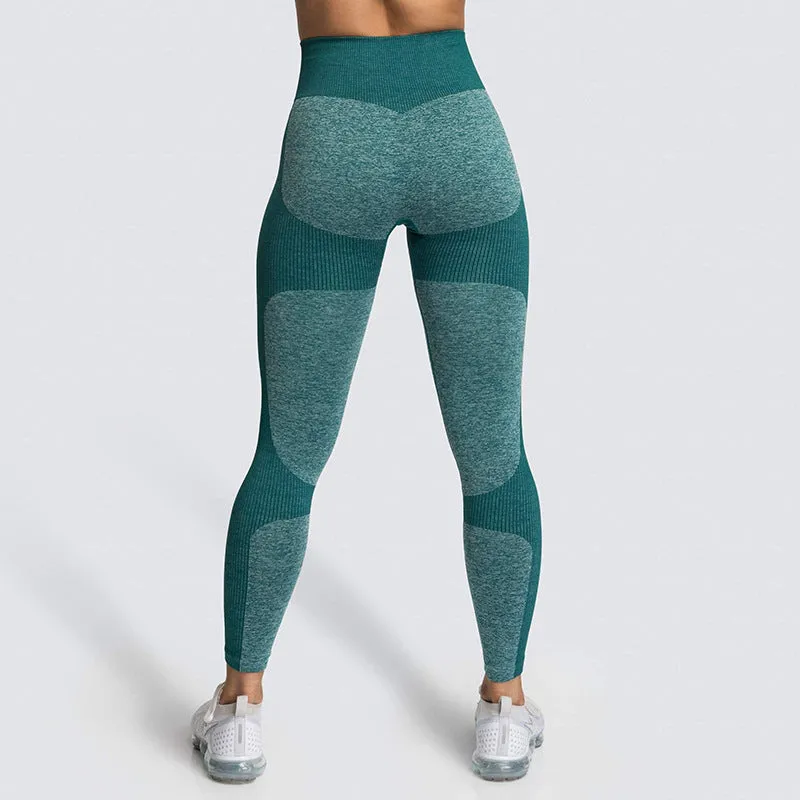 European and American Seamless Hip-Lifting Moisture Wicking Yoga Pants Sportswear Fitness Pants Hip-Showing Tights for Women