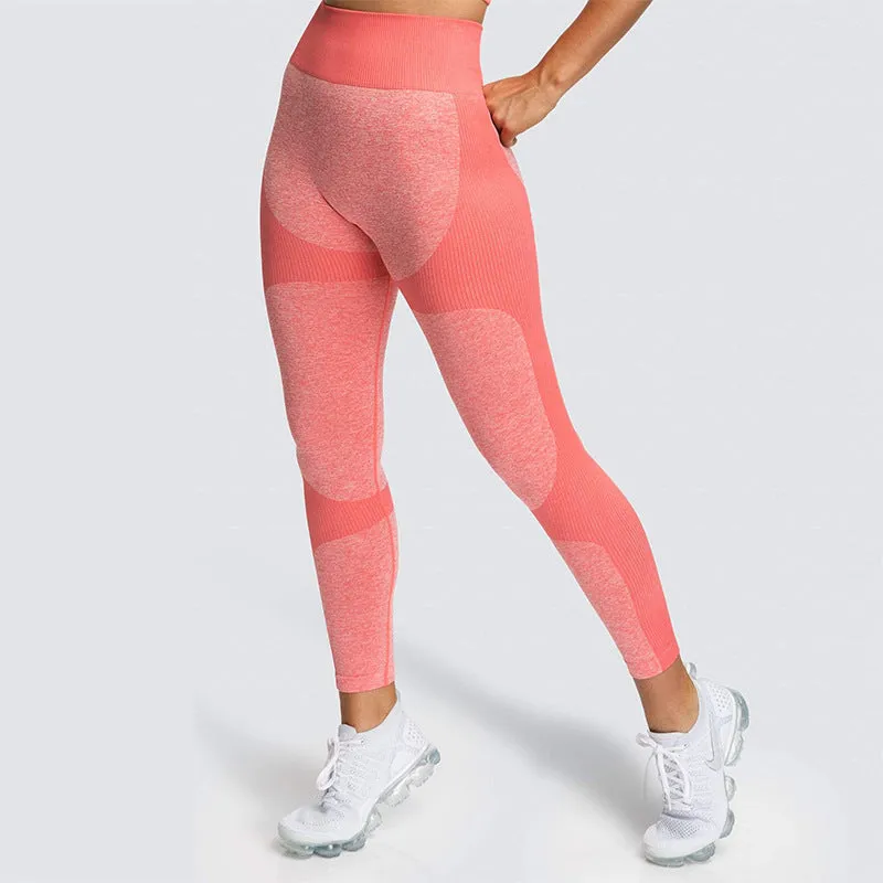 European and American Seamless Hip-Lifting Moisture Wicking Yoga Pants Sportswear Fitness Pants Hip-Showing Tights for Women