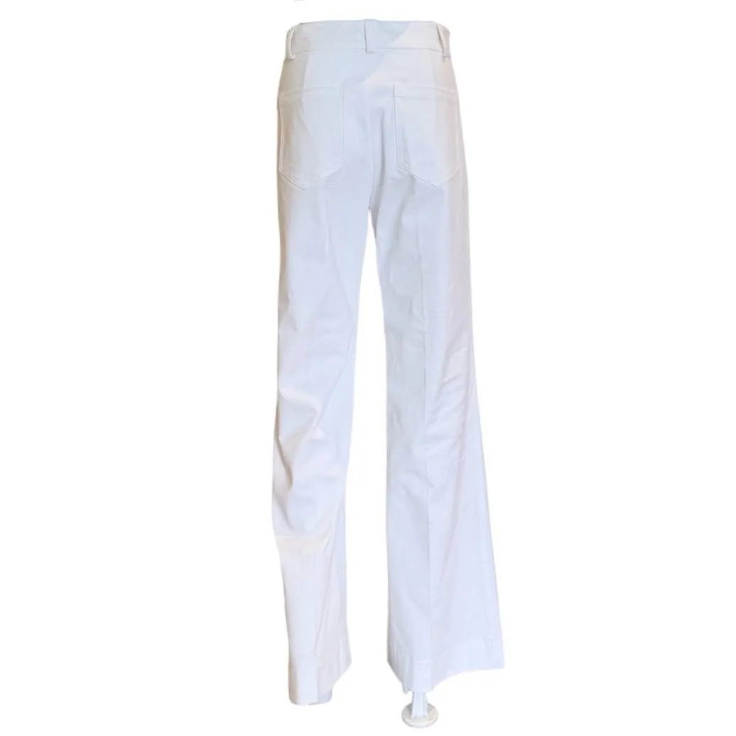 Faith Flair Pants | White