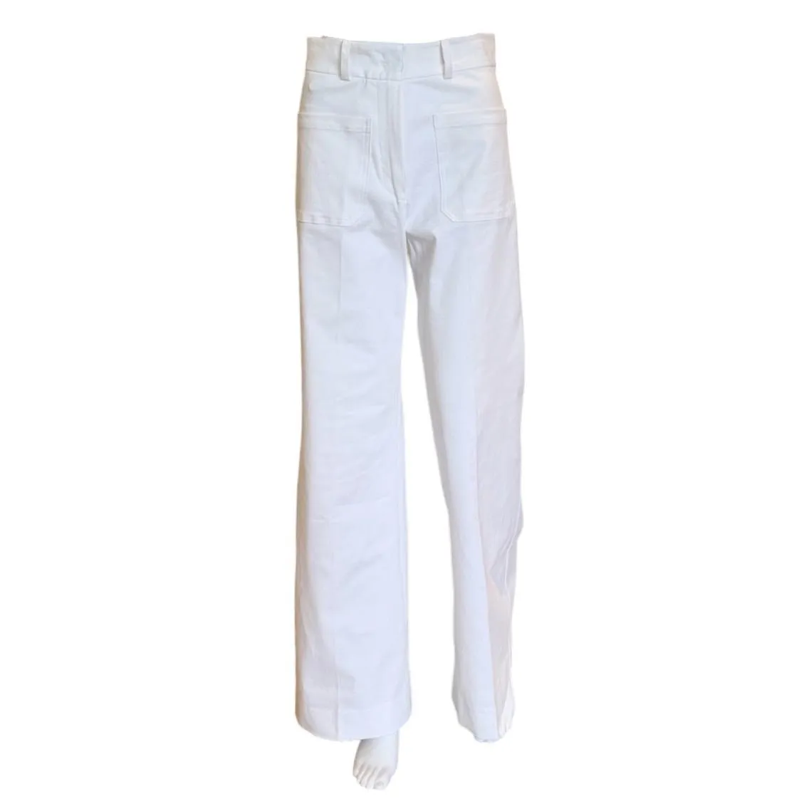 Faith Flair Pants | White