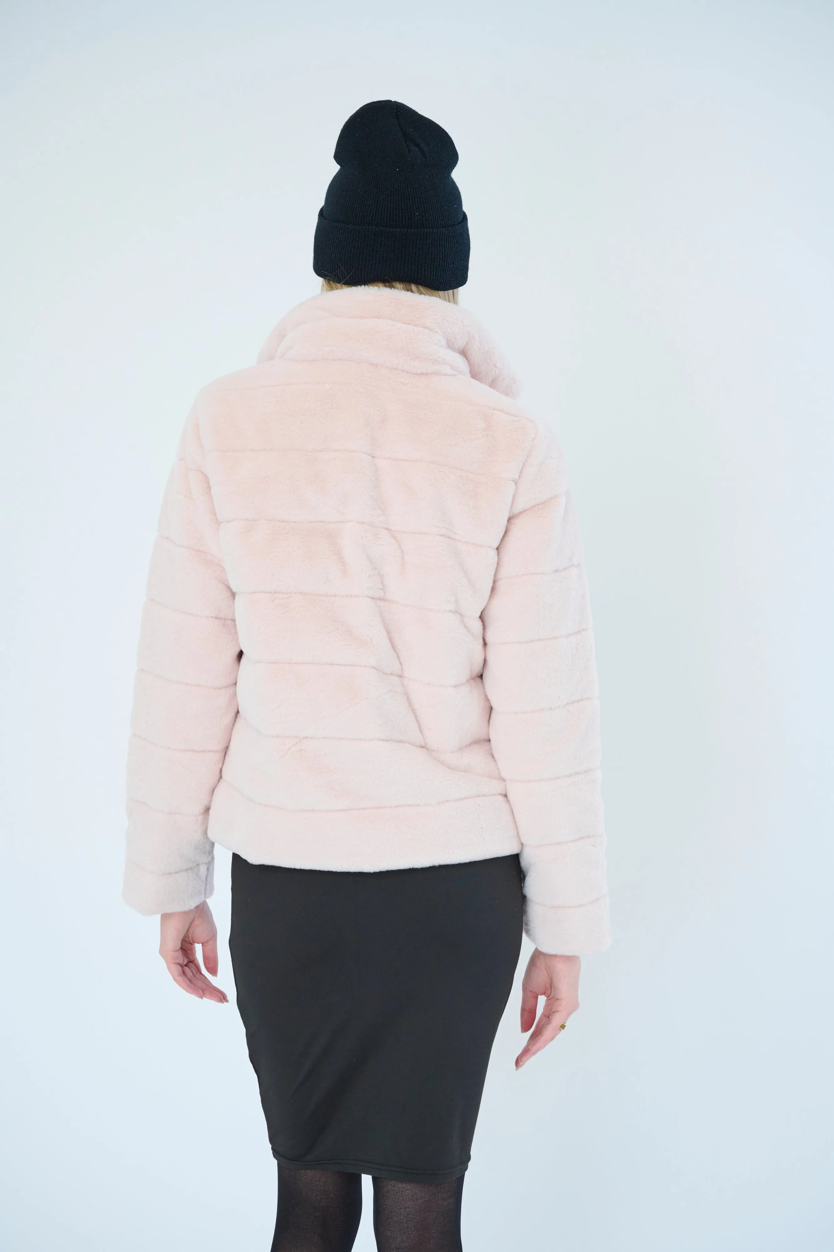 Faux Fur Quilted Jacket