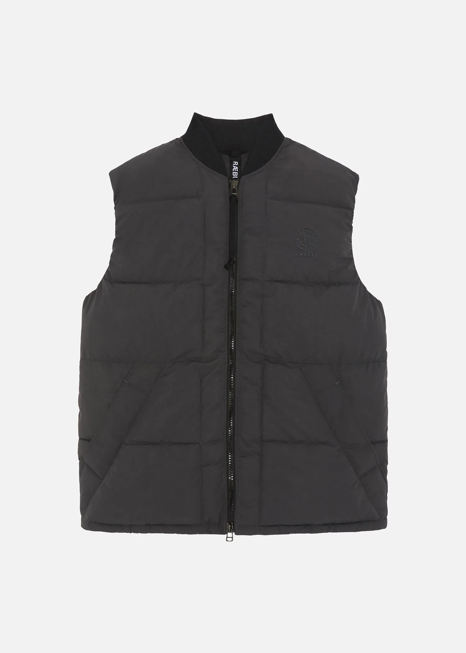 FILLED GILET DARK GREY