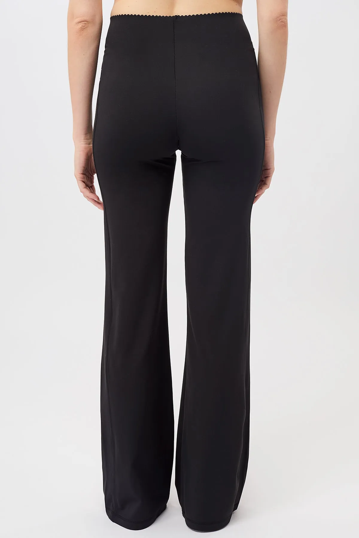 Flared Workout Pants (Black)