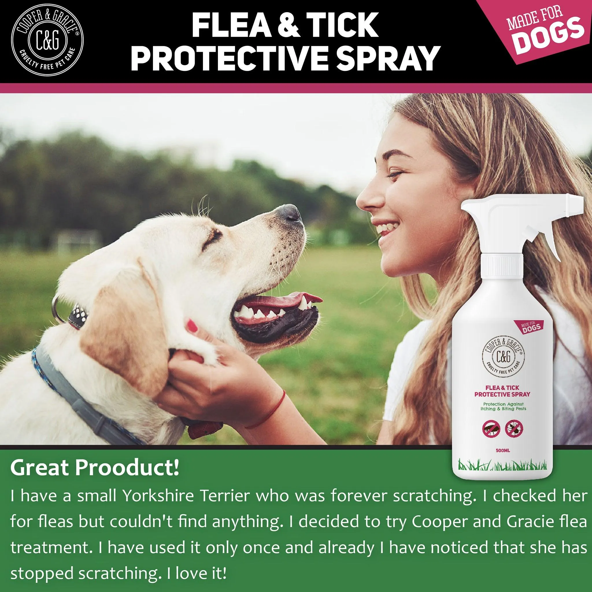 Flea and Tick Spray for Dogs