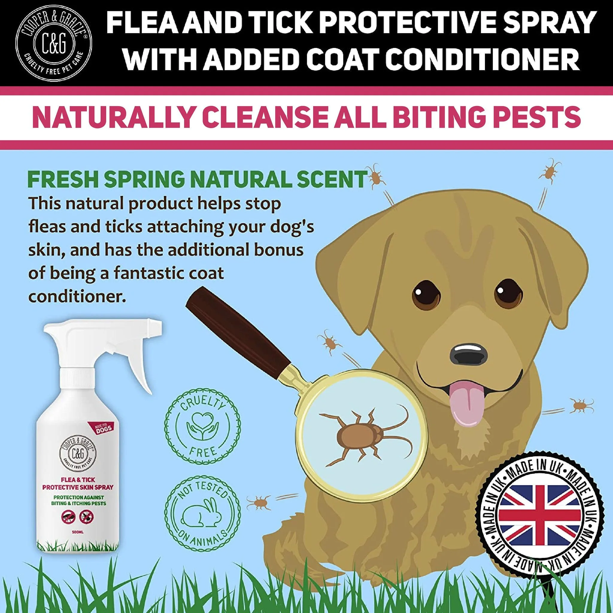 Flea and Tick Spray for Dogs