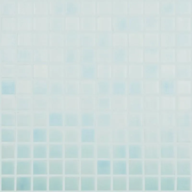 Fog Clear Sky Blue Slip Resistant, 1" x 1" - Glass Tile