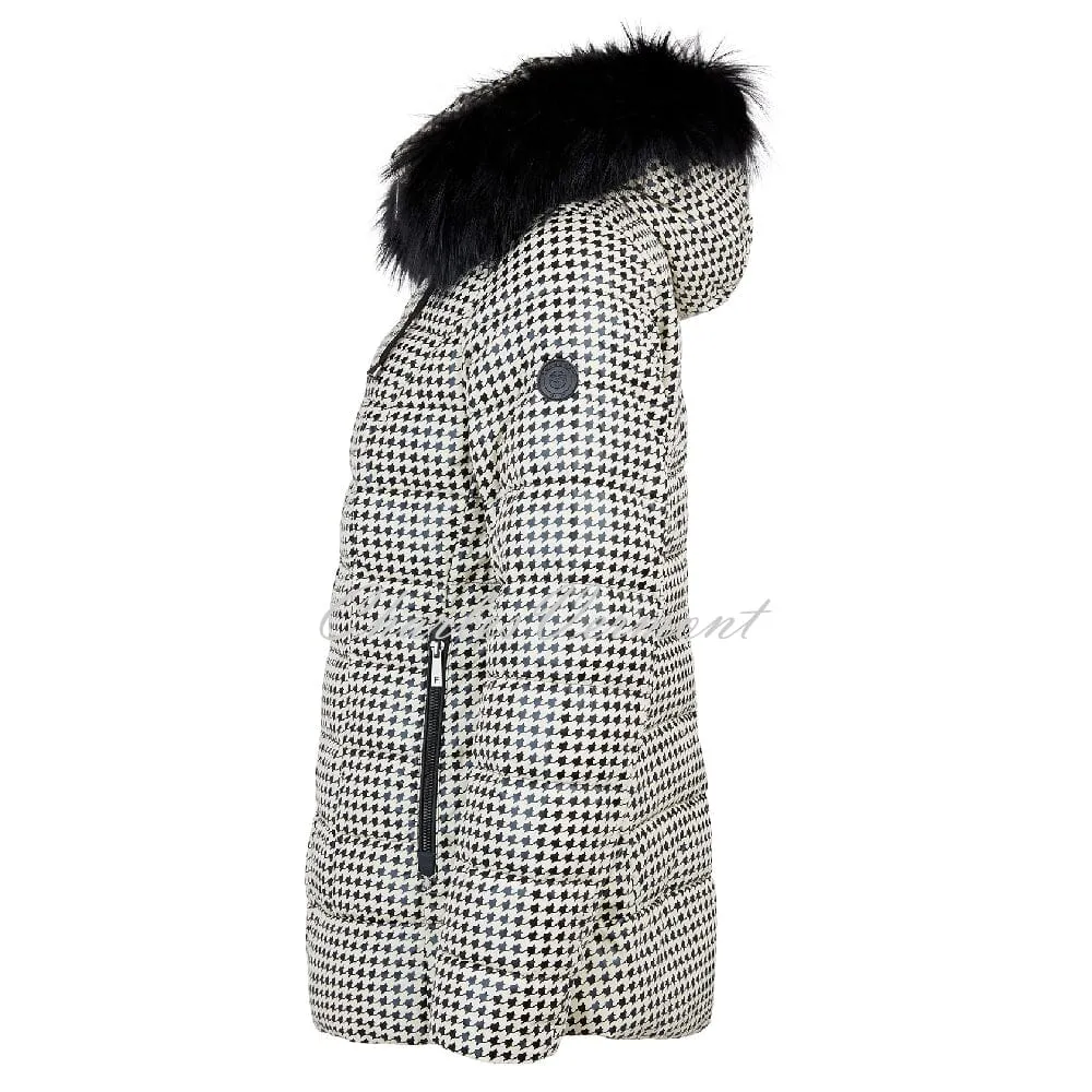 Frandsen Houndstooth Jacket - 515-12621-12 (Black / Cream)