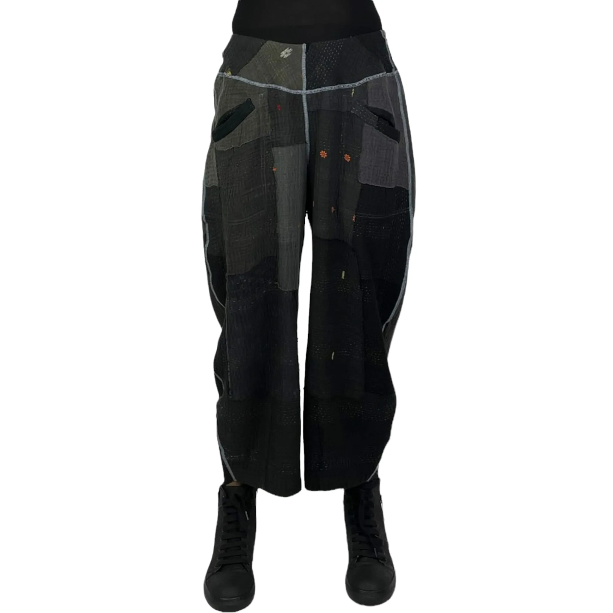 FRAYED PATCH LANTERN PANT