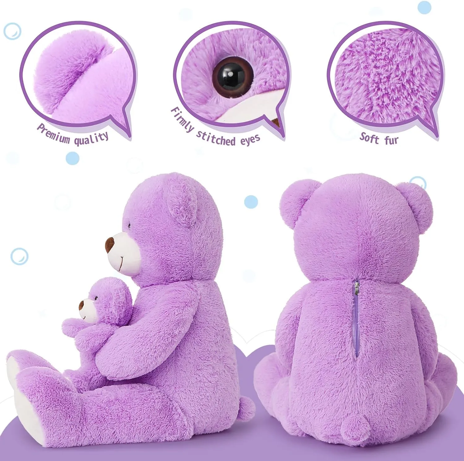 Giant Mommy Bear and Baby Stuffed Animal Toy, 39 Inches