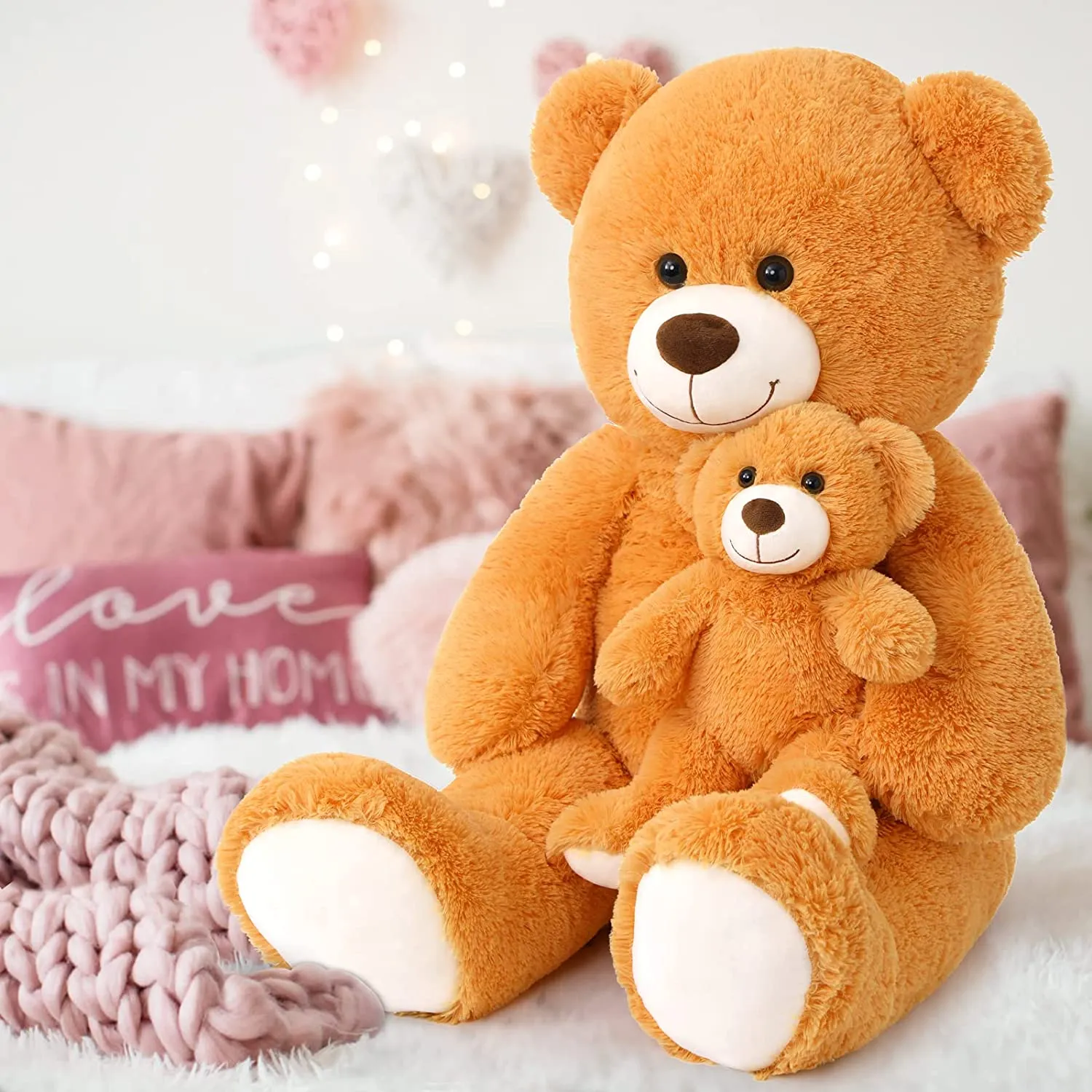 Giant Mommy Bear and Baby Stuffed Animal Toy, 39 Inches