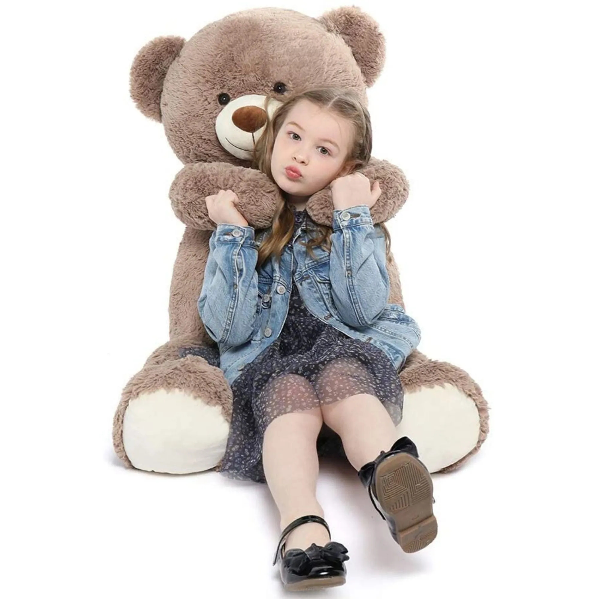 Giant Teddy Bear Stuffed Animal Toy, Brown, 40 Inches