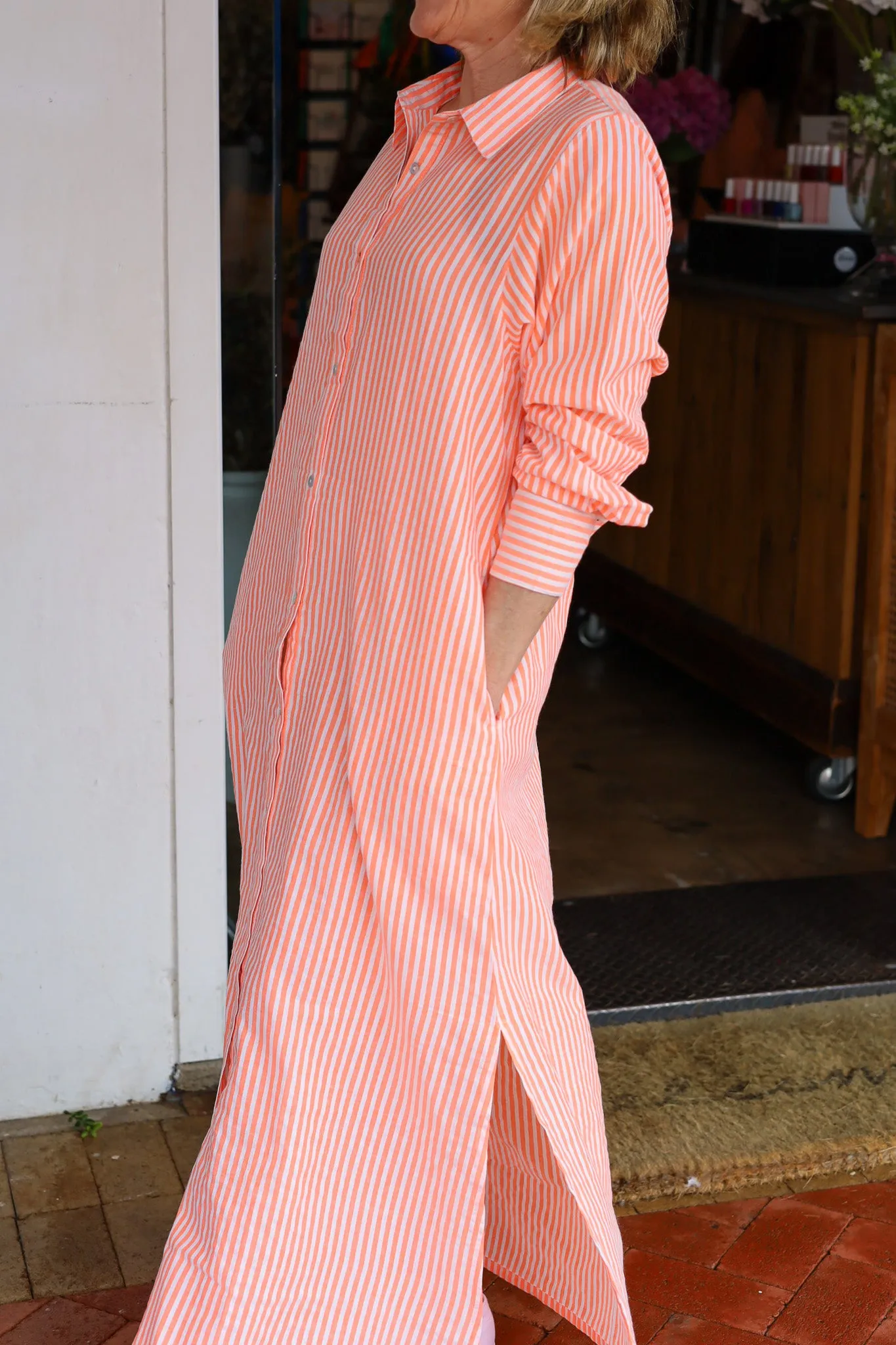 Grace and May Maxi Shirt Dress