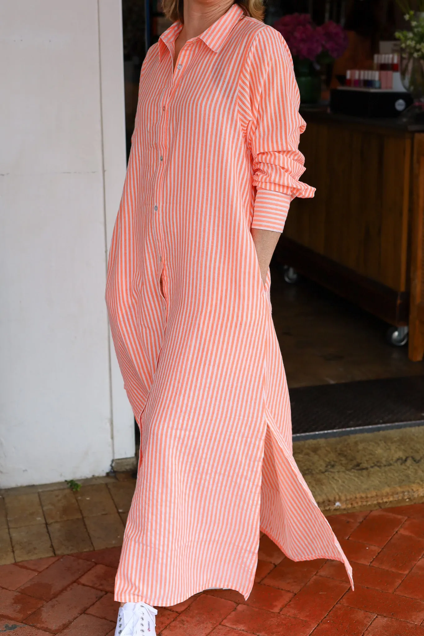 Grace and May Maxi Shirt Dress