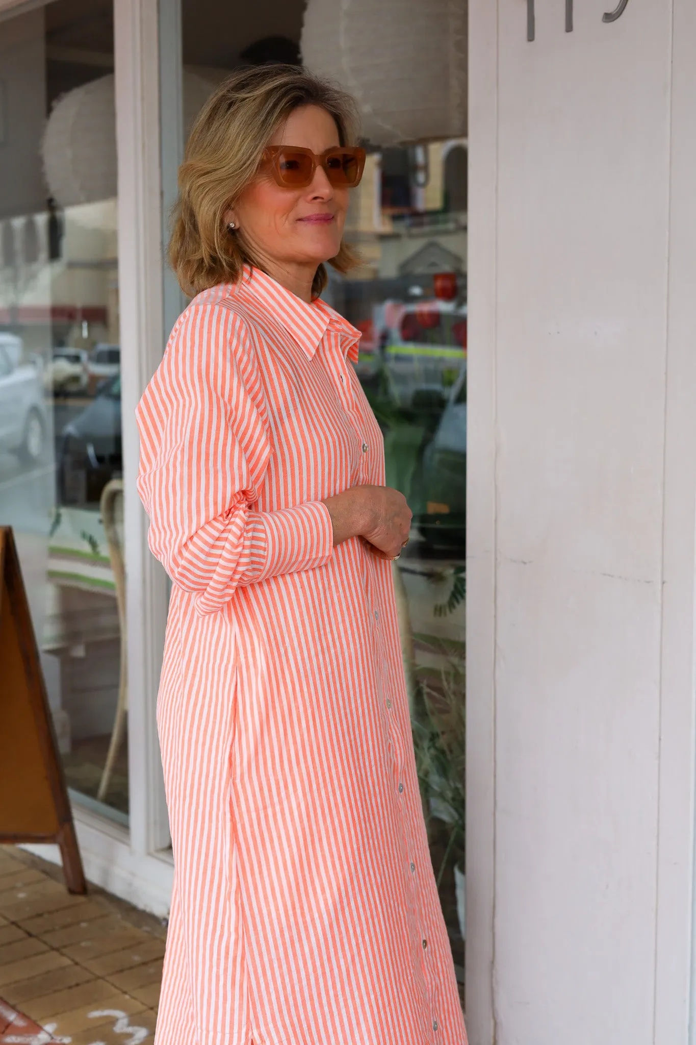 Grace and May Maxi Shirt Dress