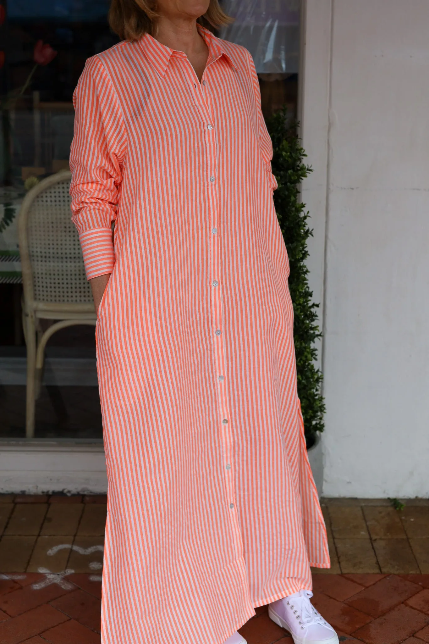 Grace and May Maxi Shirt Dress