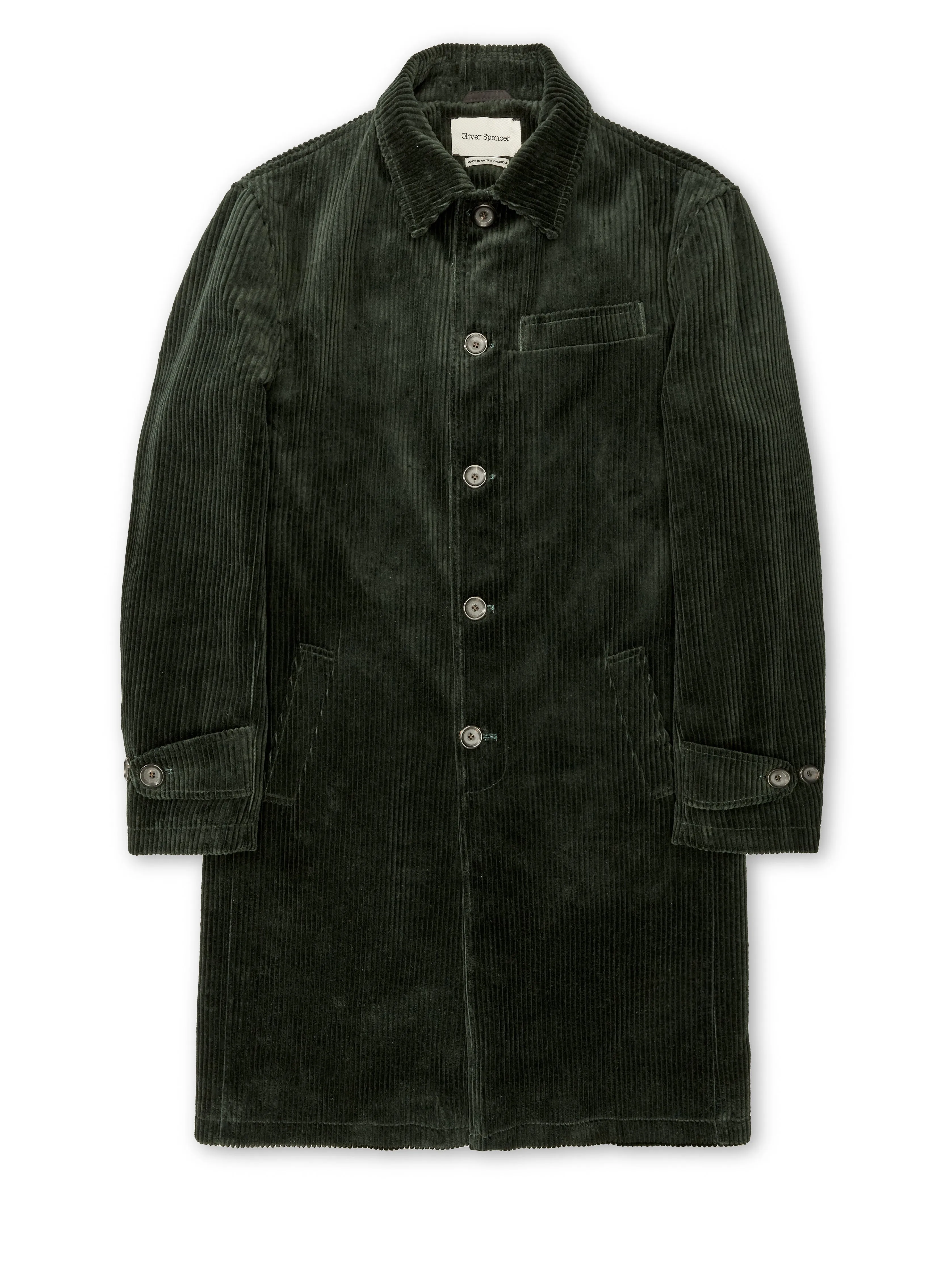 Grandpa Coat Melrose Cord Green