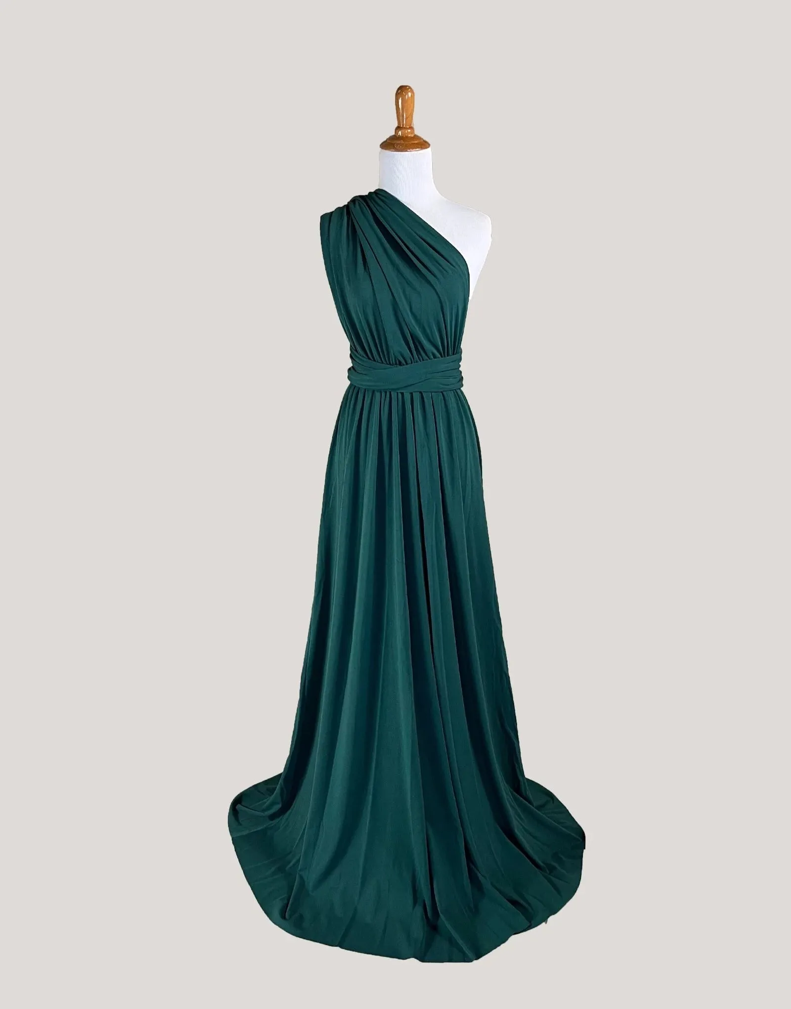 Green Infinity Dress/ Wrap Convertible Bridesmaid Dress-H80