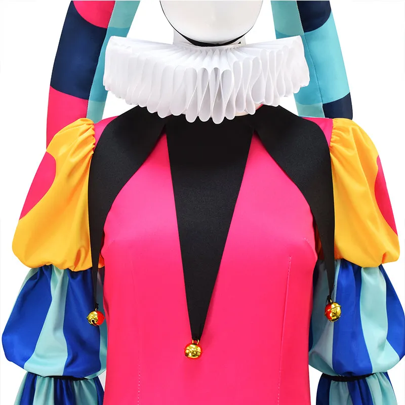 Helluva Boss Fizzarolli Cosplay Hazbin Hotel Costume Red Clown Suit with Headwear