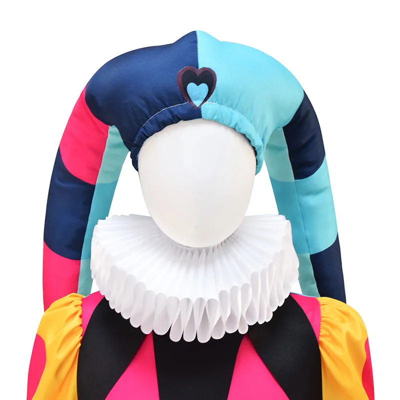 Helluva Boss Fizzarolli Cosplay Hazbin Hotel Costume Red Clown Suit with Headwear