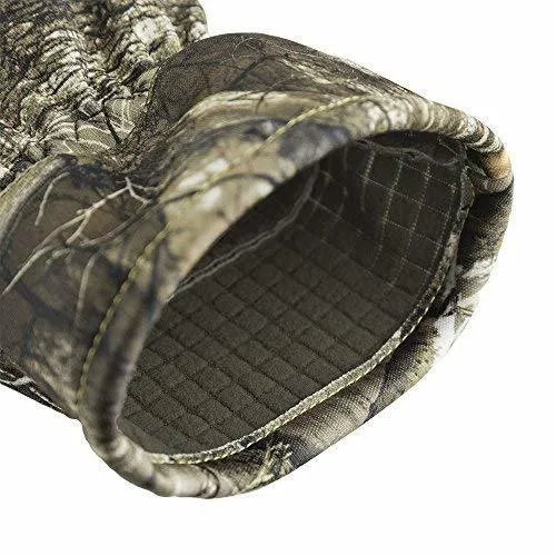 HOT SHOT Men’s Camo Swiftstrike Pro-Text Gloves – Realtree Edge Outdoor Hunting Camouflage Gear