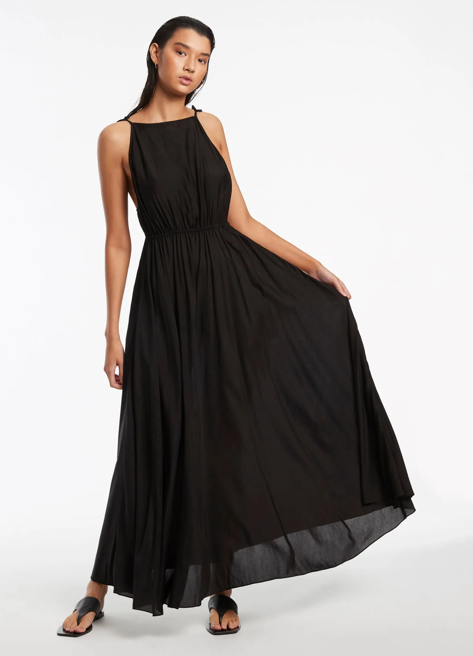 Jetset Backless Maxi Dress - Black