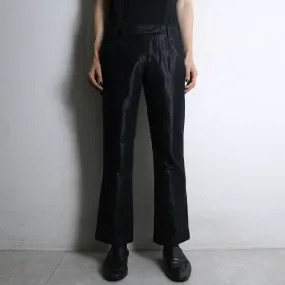 “John Galliani” metallic black flare pants