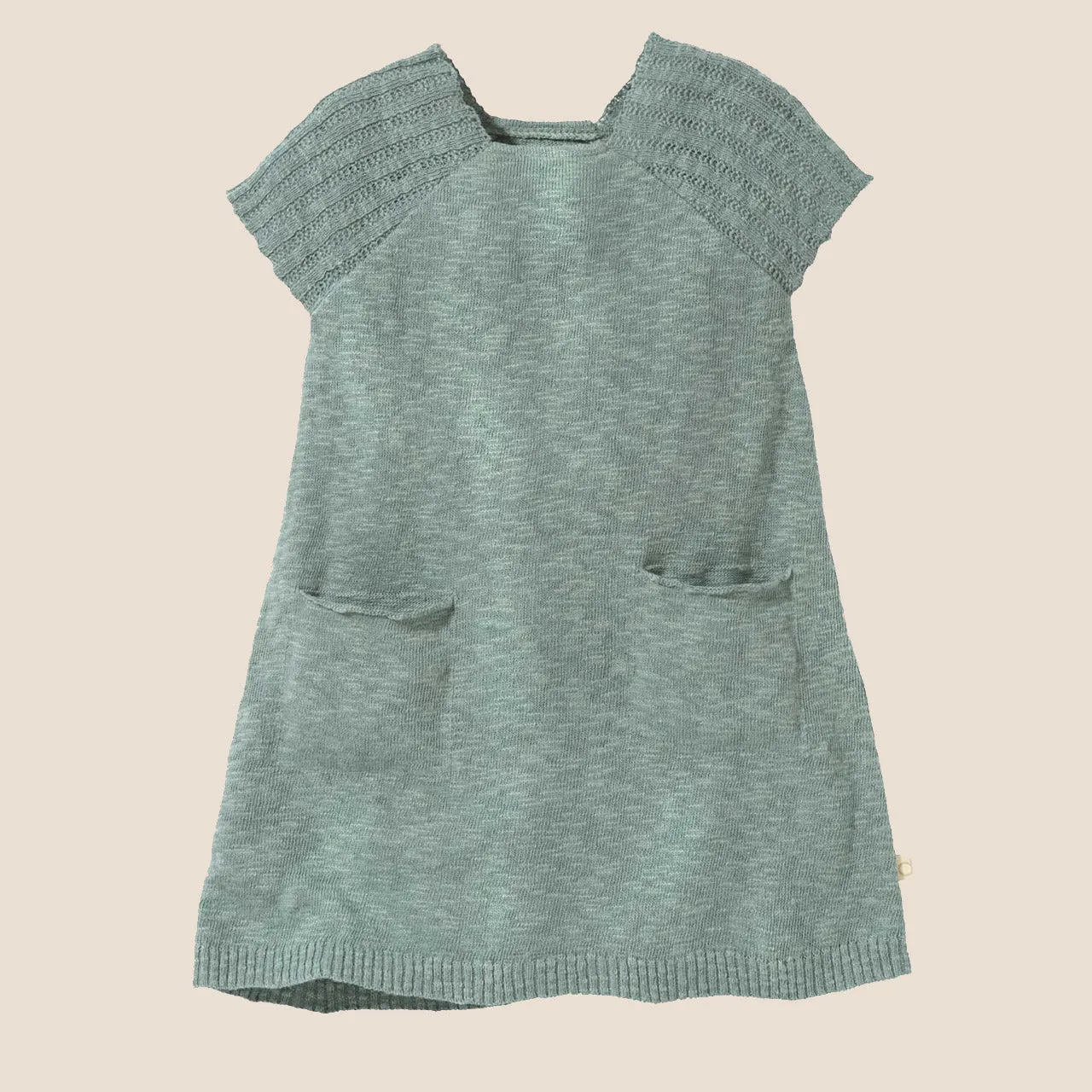 Kids Knitted Summer Pocket Dress - Organic Linen/Cotton (1-10y) *Pre-order