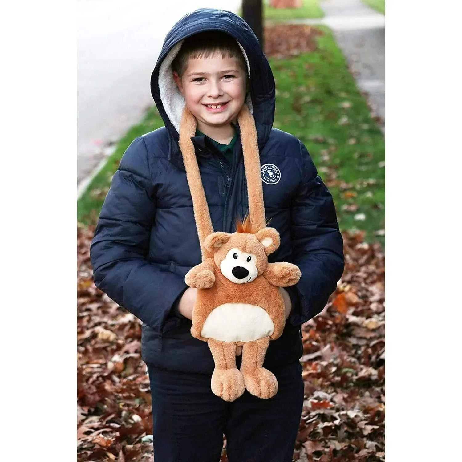 Kids Teddy Bear Hand Warmer Muffs