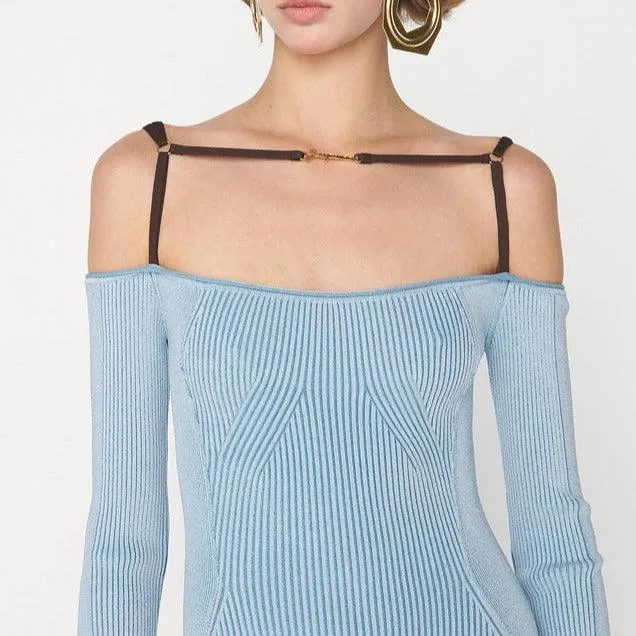 KittenAlarm - Beatrixe Strappy Cold Shoulder Dress