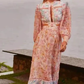 KittenAlarm - Gloria Floral Maxi Dress