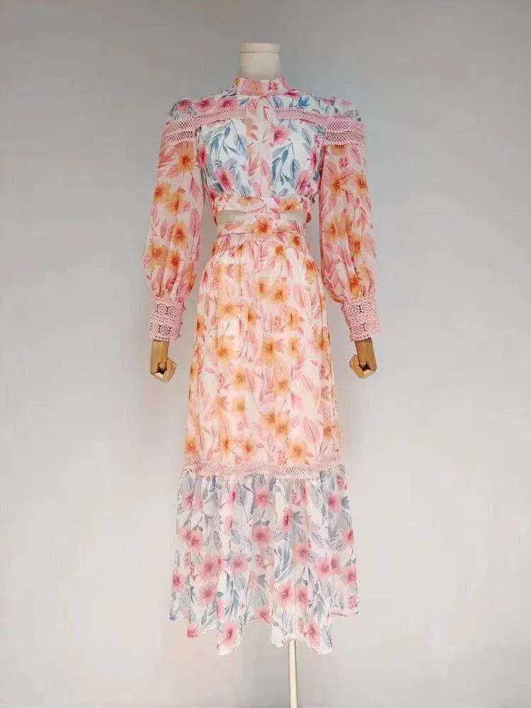 KittenAlarm - Gloria Floral Maxi Dress