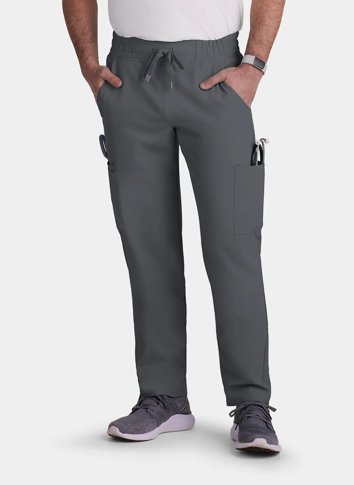 Koi Cureology Neuro Cargo Scrub Trousers - Pewter