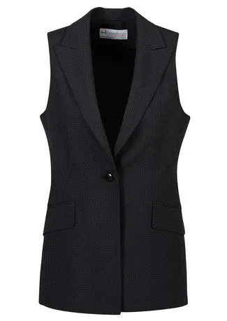 Ladies Longline Sleeveless Jacke