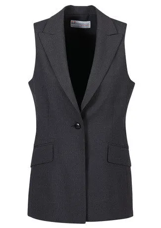 Ladies Longline Sleeveless Jacke