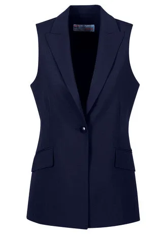 Ladies Longline Sleeveless Jacke