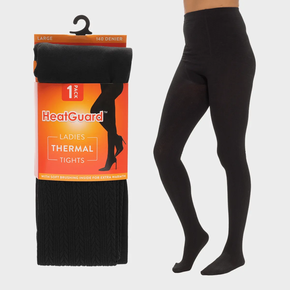 Ladies Thermal Cable Knit Tights