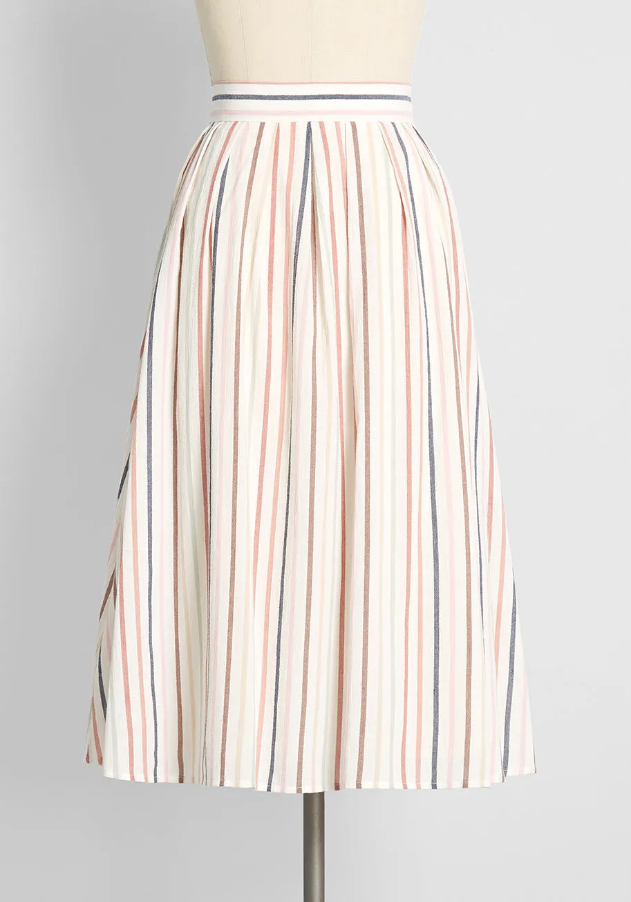 Lasting Allure Pleated Swing Skirt