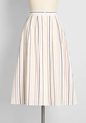 Lasting Allure Pleated Swing Skirt