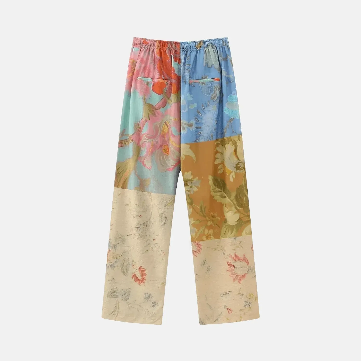 Lazari – Vibrant hues – Patchwork trousers