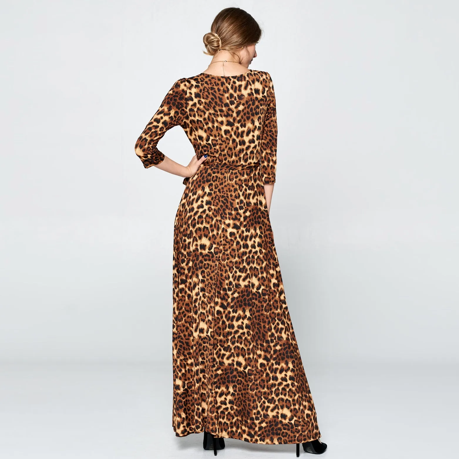 Leopard Venechia Wrap Dress