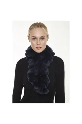 Linda Richards Rex Ruffle Scarf RX-39S | Black