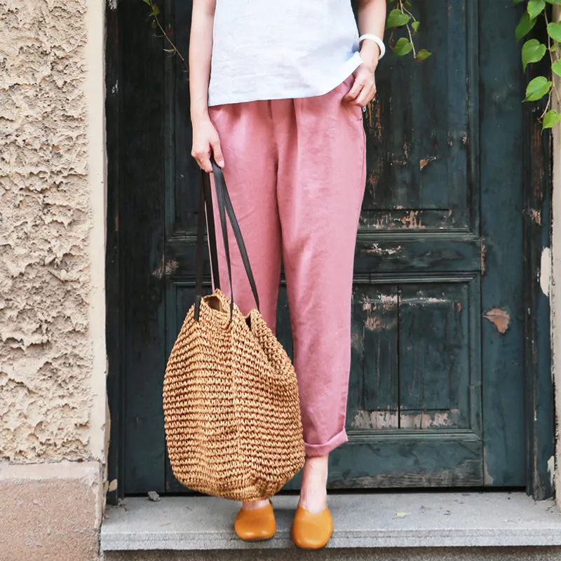 Linen Pants Summer Wide Legs Women Pants MDYP9764